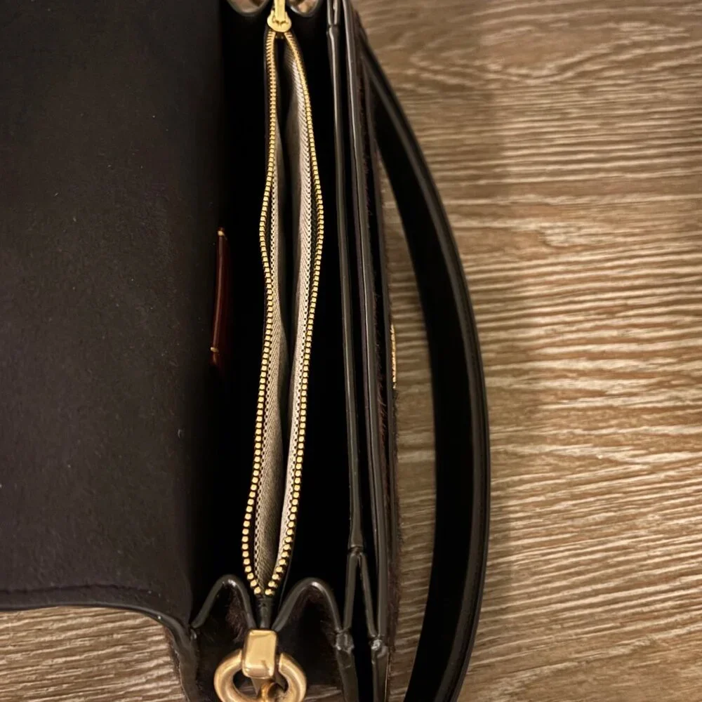 Coach Leopard Print Pony Hair Tabby 26 Crossbody Bag with Gold Hardware